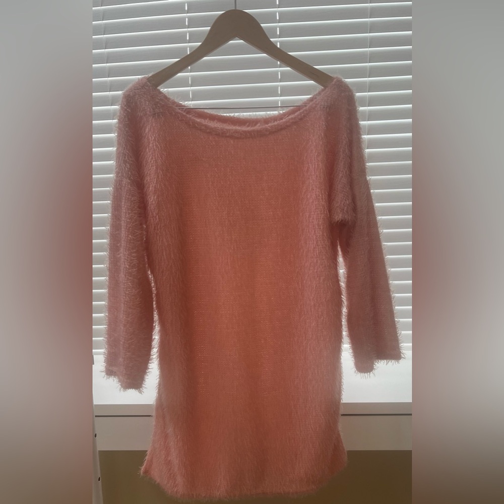 Beautiful Women's Pink Shag Sweater